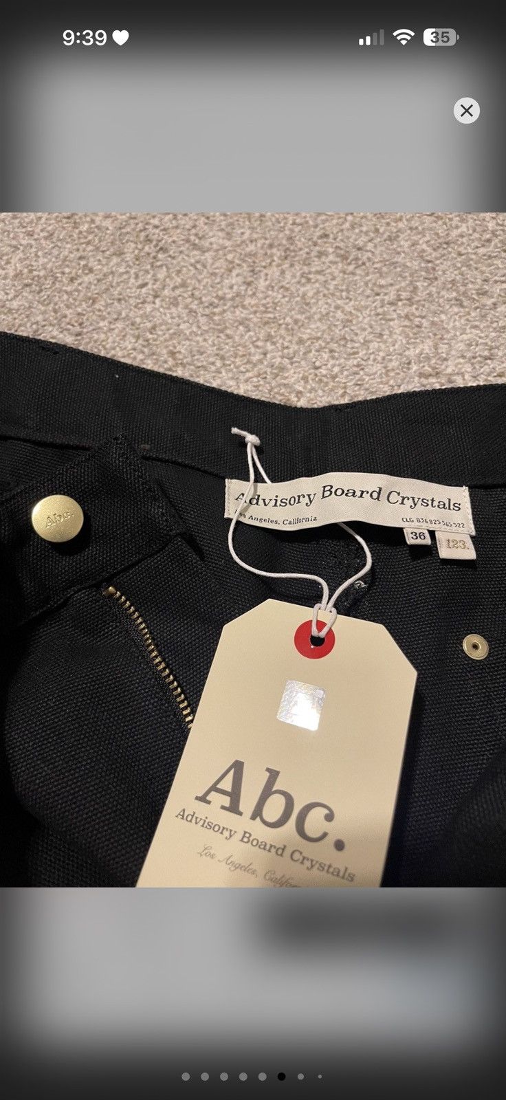 Advisory Board Crystals Advisory Board Crystals Abc 123 Pants Black Size 36 Size US 36 / EU 52 - 6 Thumbnail
