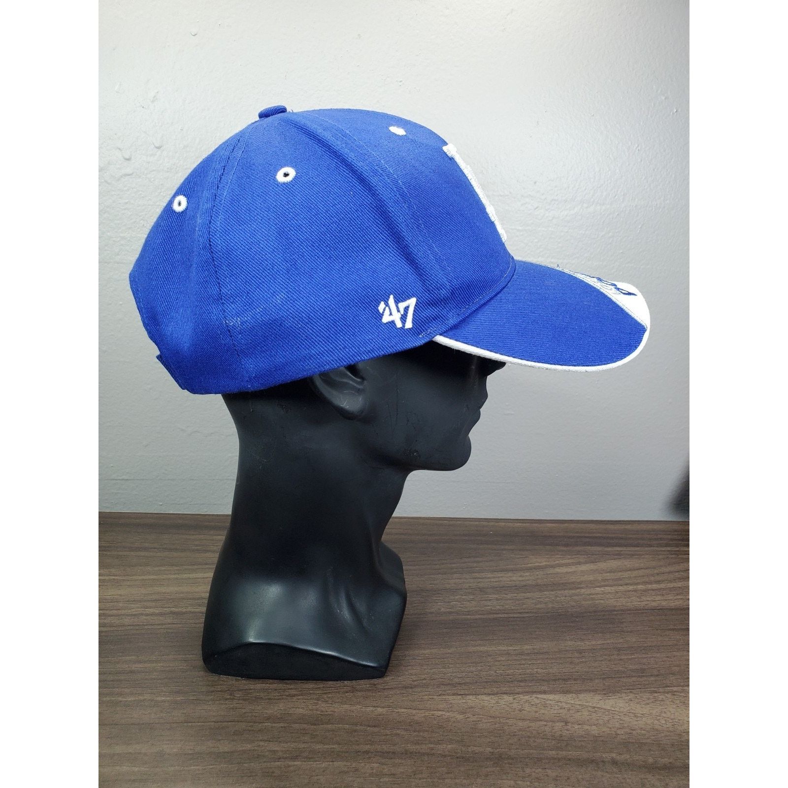 47 Brand × MLB LA Dodgers Hat Blue & White MLB Baseball Cap Los Angeles Size ONE SIZE - 7 Thumbnail