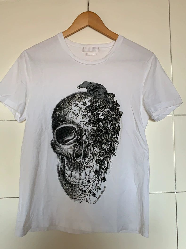 Alexander McQueen Alexander McQUEEN Skull print short sleeved shirt 2505-Next Size S / US 4 / IT 40 - 1 Thumbnail