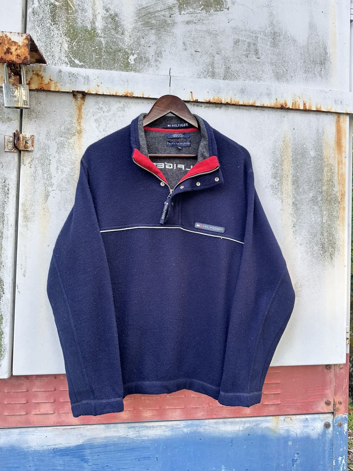 Tommy Hilfiger Tommy Hilfiger Wool Pullover Jacket Size US M / EU 48-50 / 2 - 3 Thumbnail