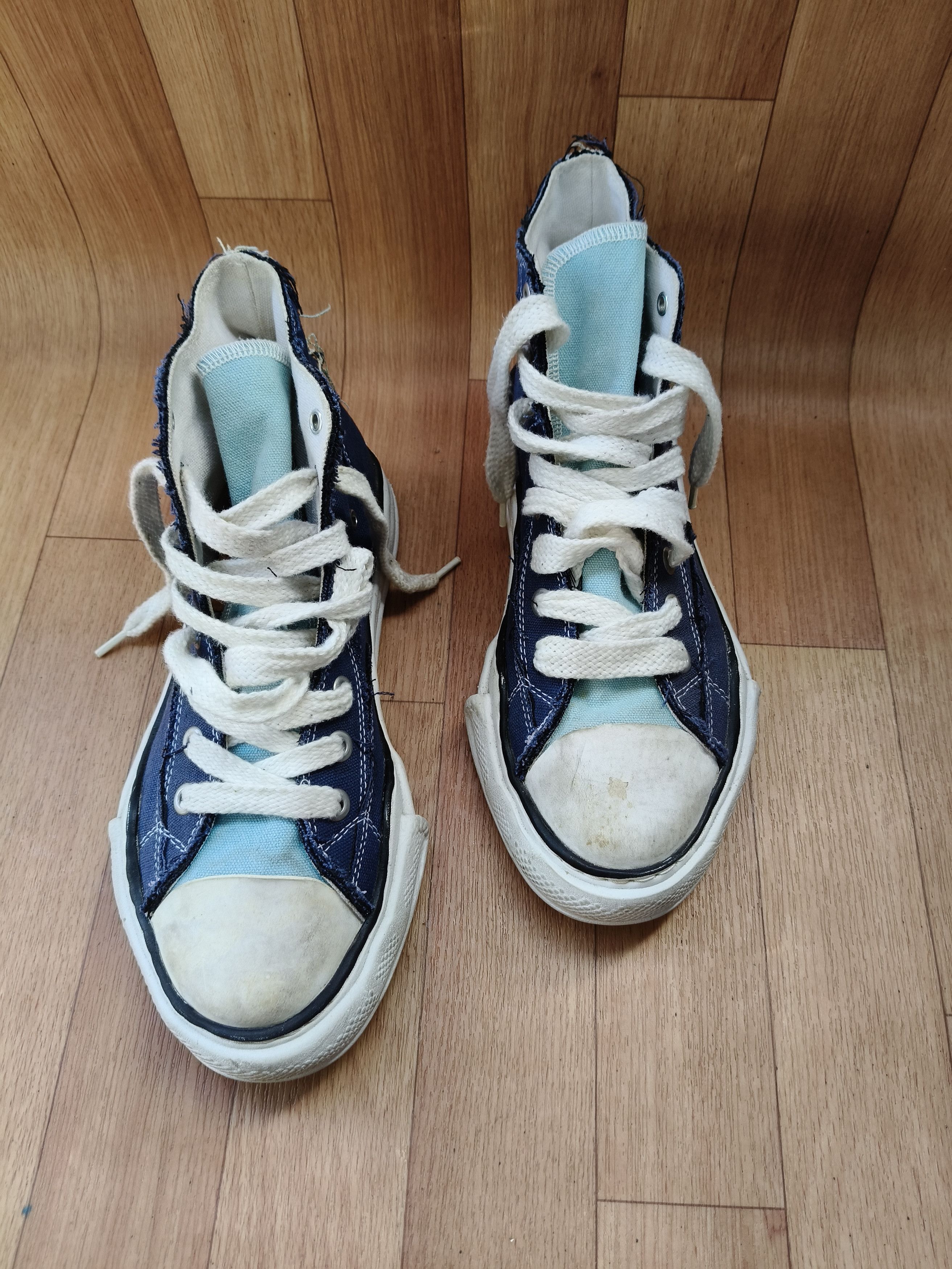 Maison MIHARA YASUHIRO × Nigel Cabourn Melted sole distressed high top sneakers Size US 9 / EU 42 - 12 Thumbnail
