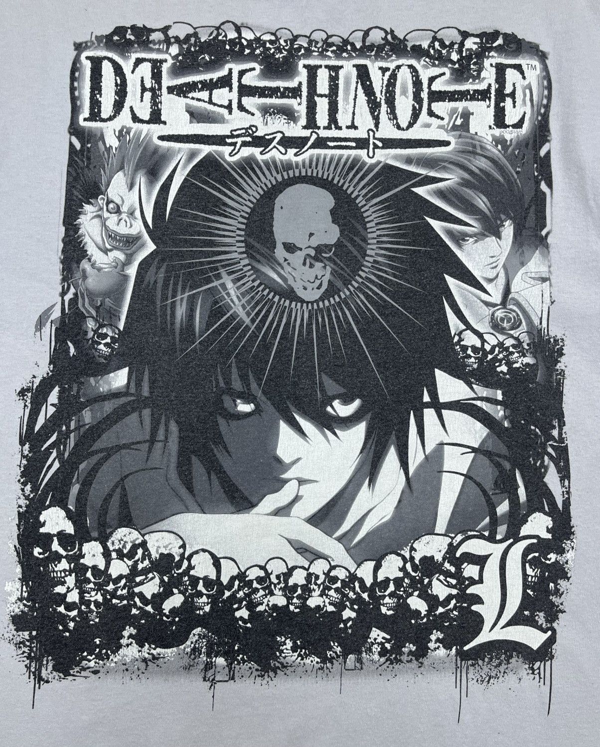 Anime Vintage Death Note Tee (L Lawliet) Over Print RARE🔥 Size US XL / EU 56 / 4 - 2 Thumbnail