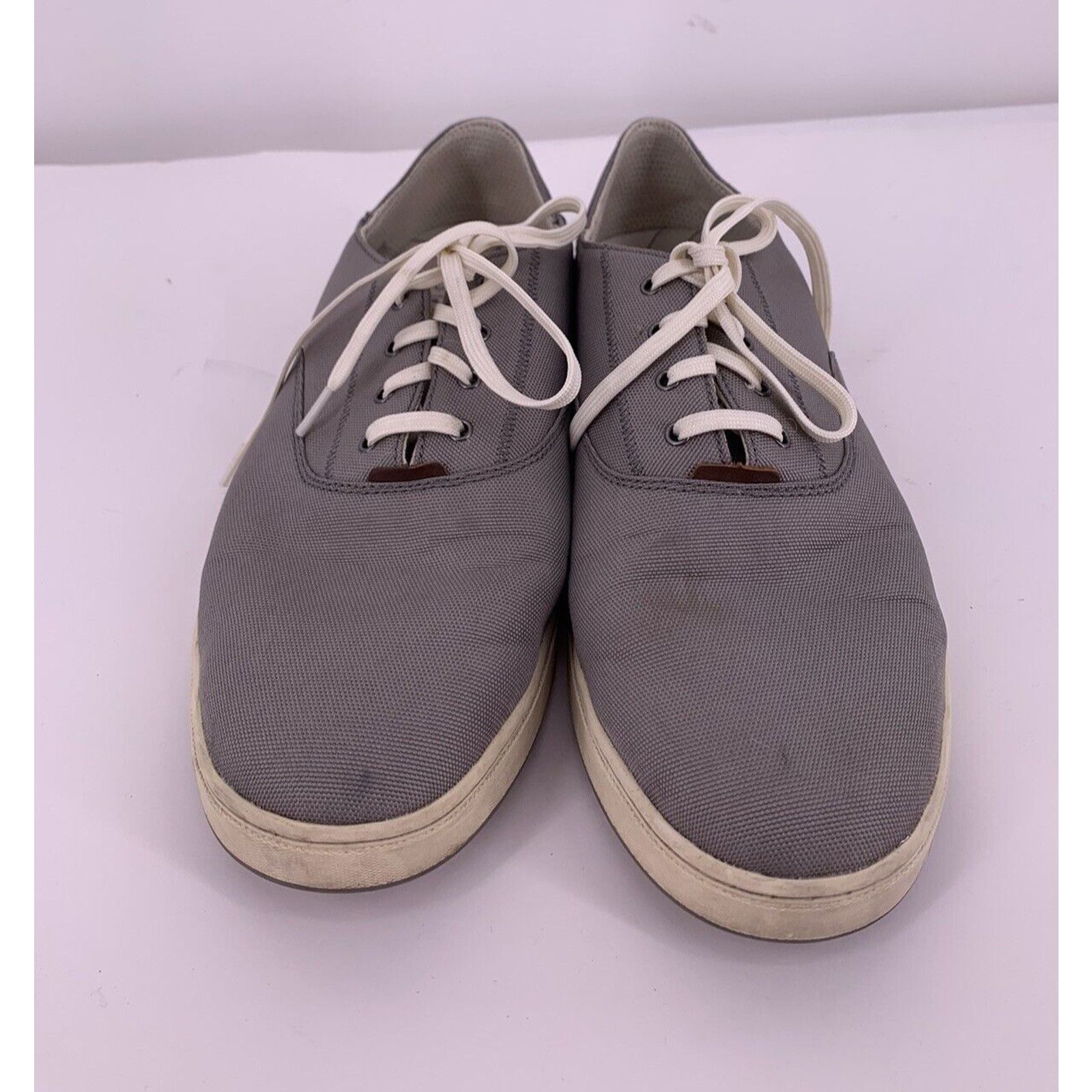 Olukai Olukai Kahu Lace Gray Canvas Lace Up Casual Shoes Sneakers Size US 11.5 / EU 44-45 - 3 Thumbnail