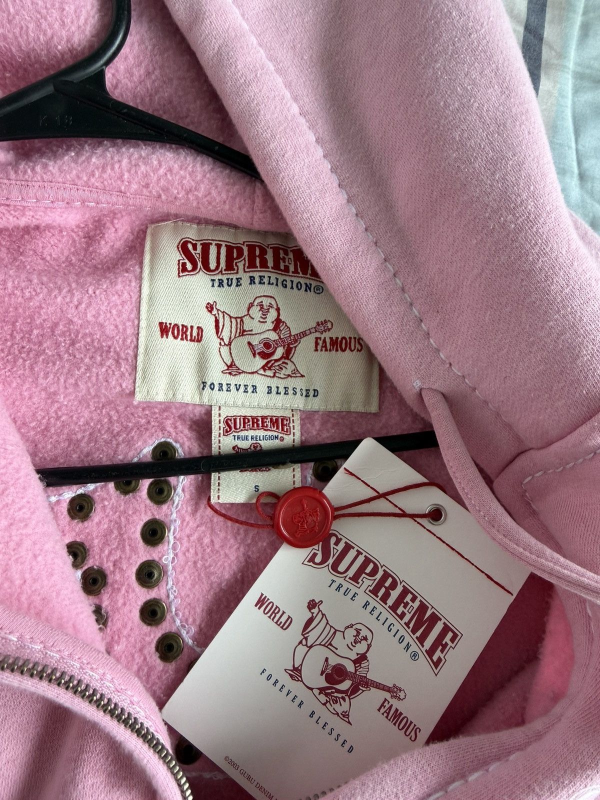 Supreme × True Religion Pink supreme x true religion hoodie Size US S / EU 44-46 / 1 - 2 Thumbnail