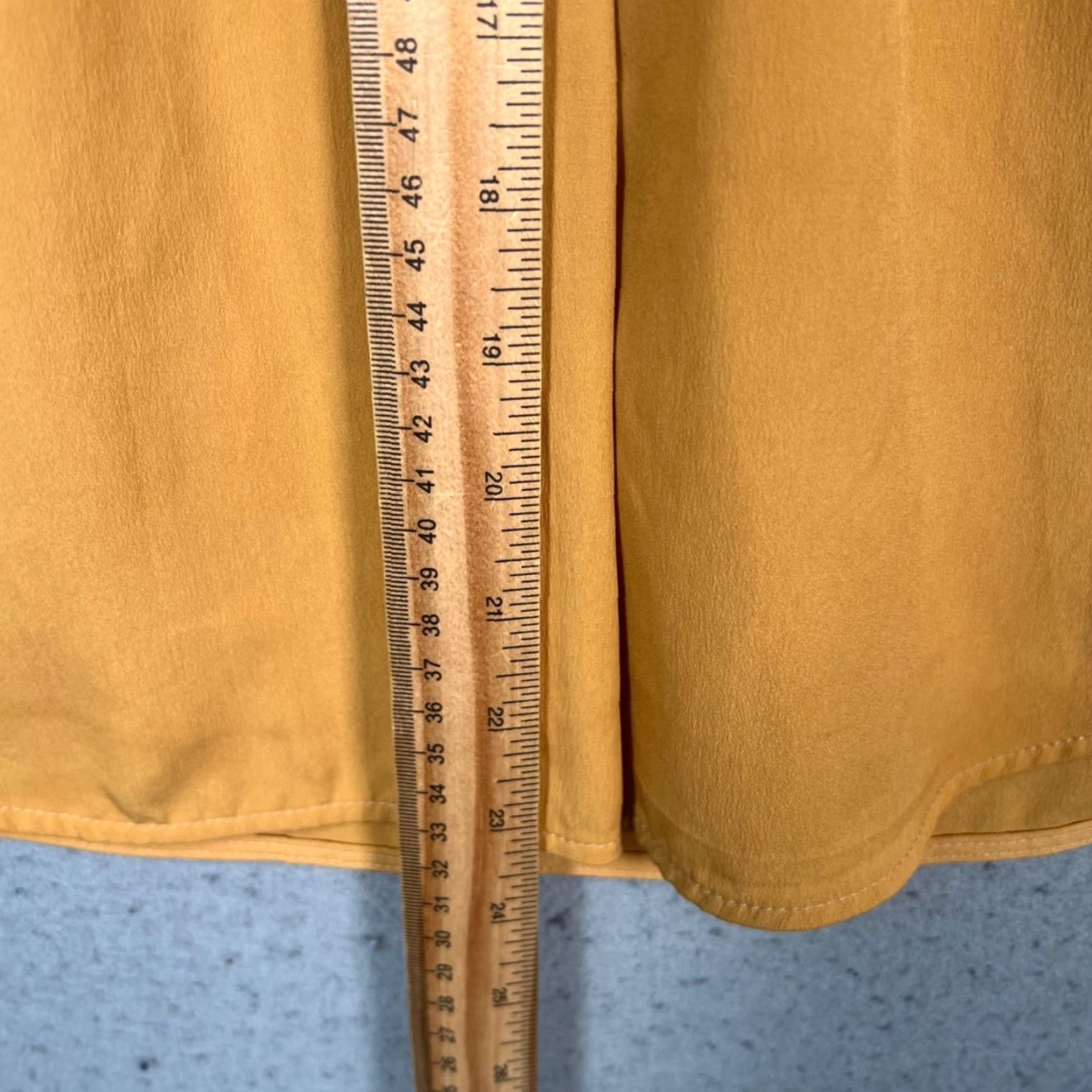 Sandro Sandro Blouse Shirt Sleeveless Mustard Collared Velvet Collar Smocked Front Womens Size 1 Size XS / US 0-2 / IT 36-38 - 6 Thumbnail