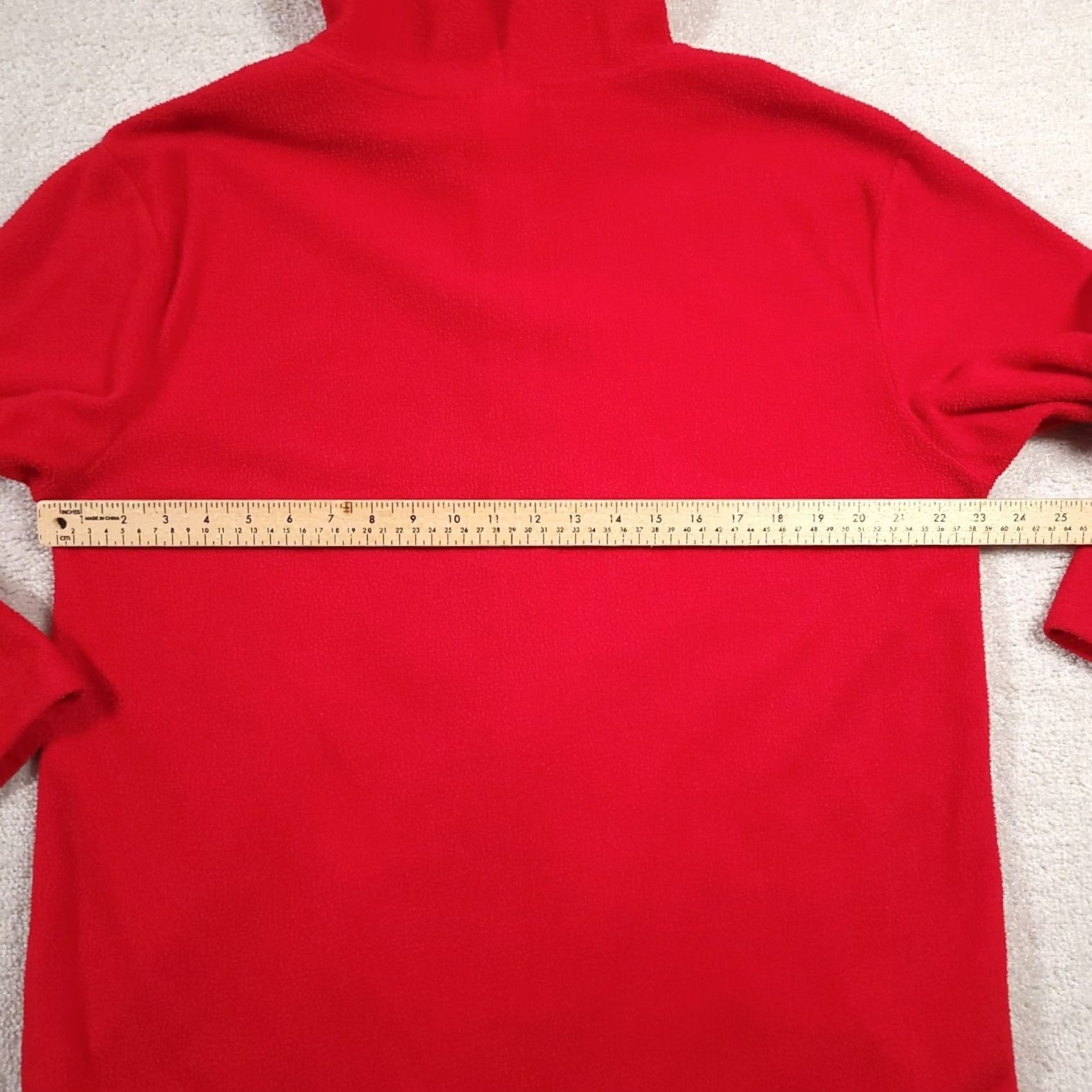 Disney Disney Mickey Mouse Hoodie Womens 1X Full Zip Sweatshirt Jacket Red Embroidered Size XL / US 12-14 / IT 48-50 - 7 Thumbnail
