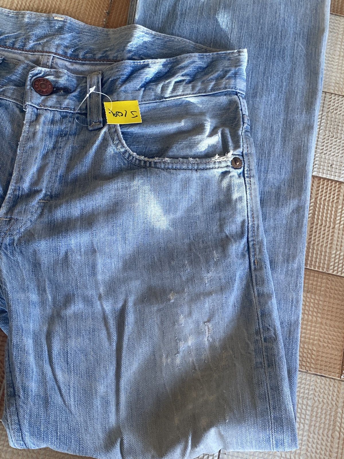 Edwin × PPFM Vintage edwin 503 blue trip straight cut denim Size US 30 / EU 46 - 10 Thumbnail
