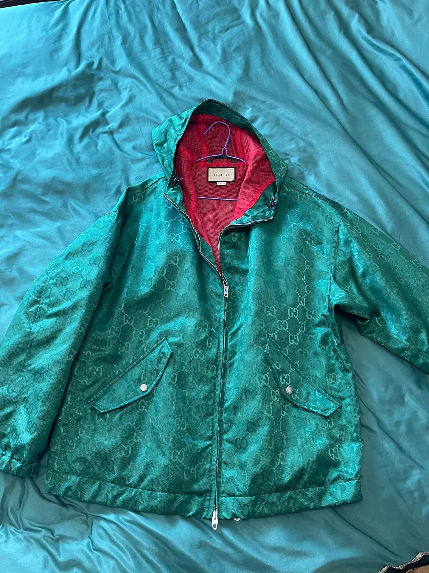 Gucci Gucci New All-Over Reflective Logo Oversized Jacket Size 48 Size US M / EU 48-50 / 2 - 4 Thumbnail