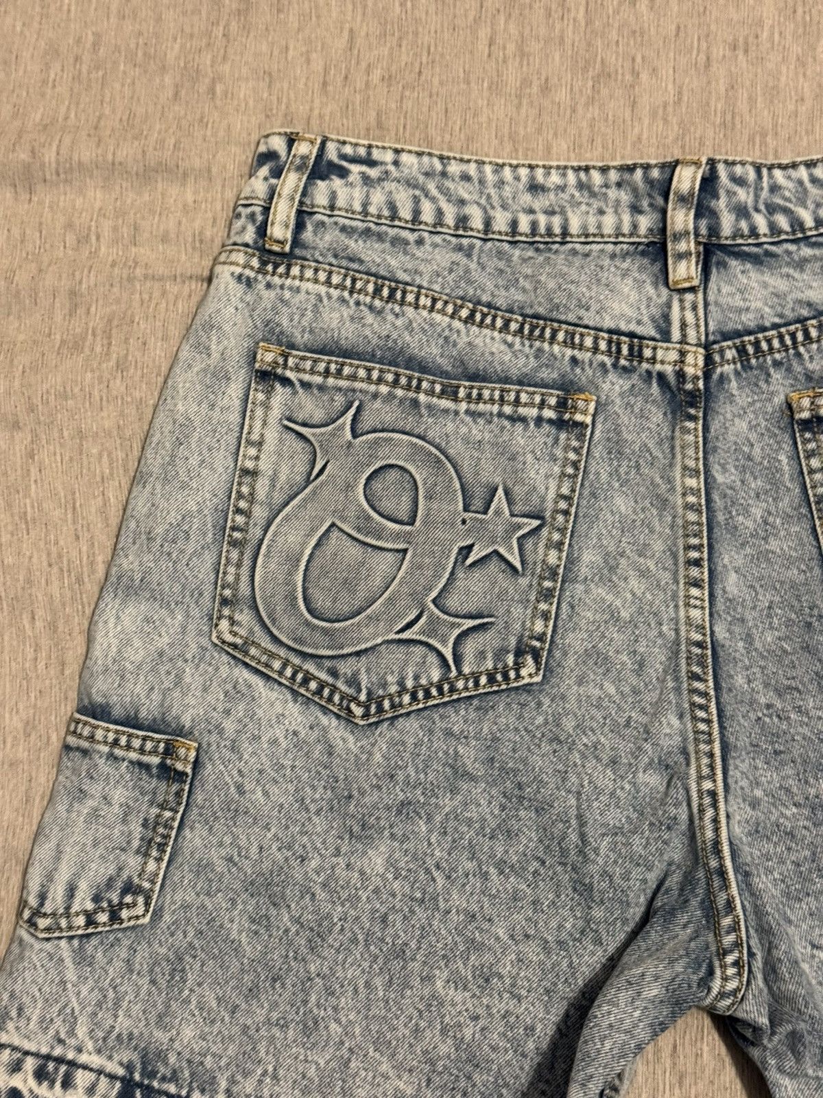 Vintage One of One Jean Shorts Size US 32 / EU 48 - 3 Thumbnail