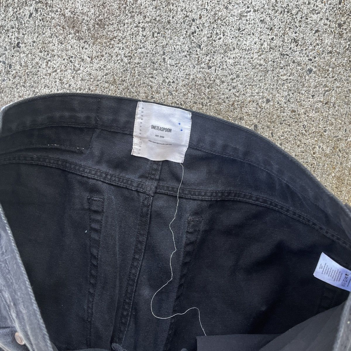 Vintage One Teaspoon Black Distressed Jeans Size 36x30 Grunge Skate Size US 36 / EU 52 - 5 Thumbnail