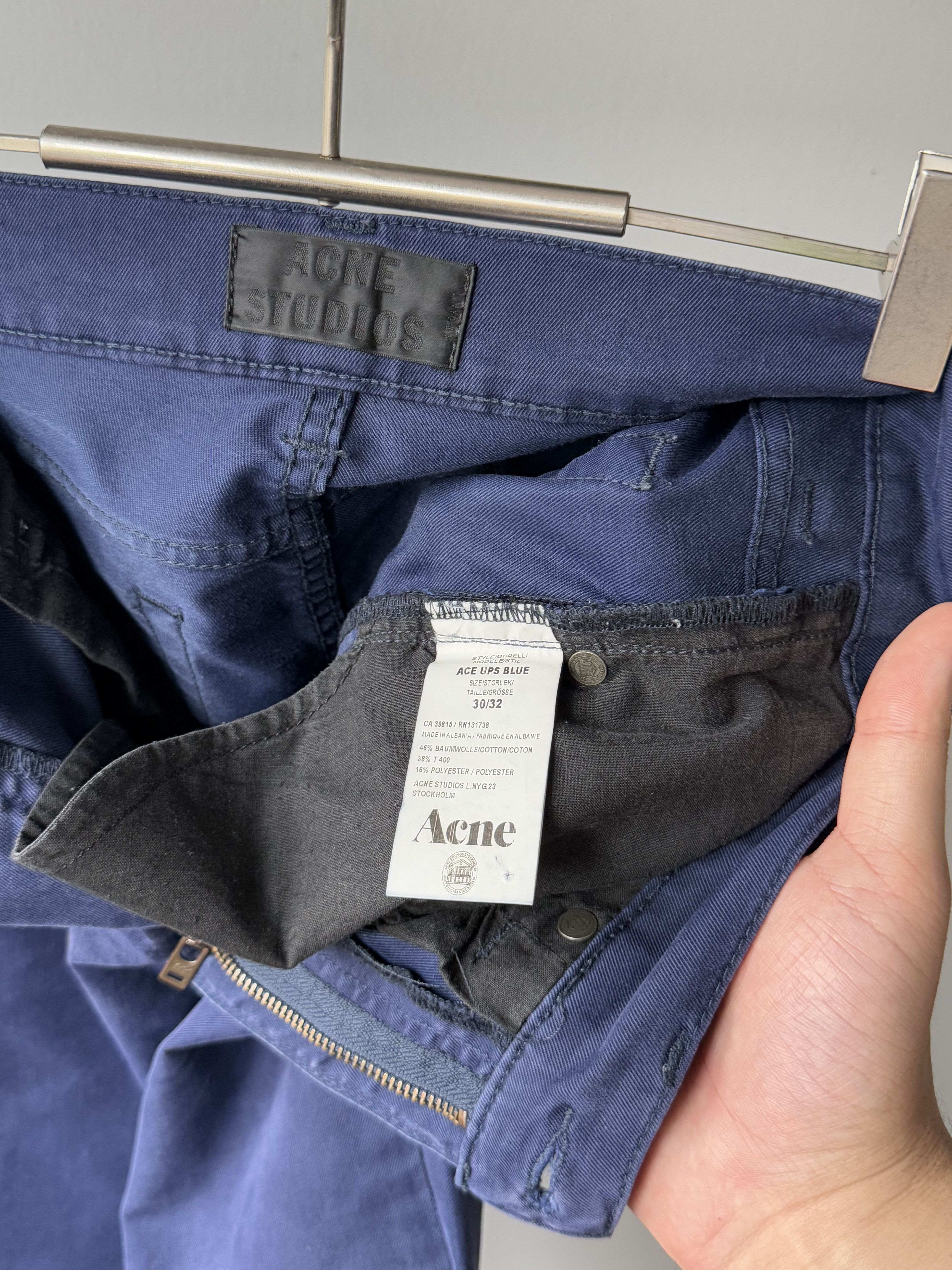 Acne Studios Men's Acne Studios Ace Ups Blue Jeans Luxury Denim Pants Size US 30 / EU 46 - 11 Thumbnail