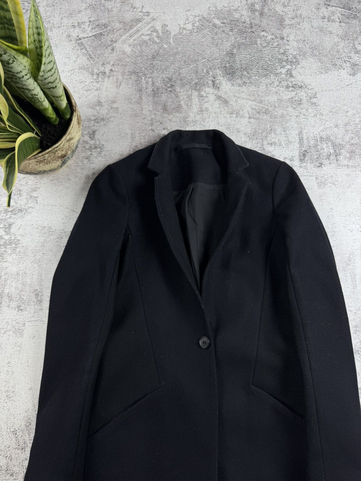 Allsaints ALLSAINTS Vita Black US 2 Wool Button Trench Long Trench Coat Jacket Blazer Size XS / US 0-2 / IT 36-38 - 5 Thumbnail