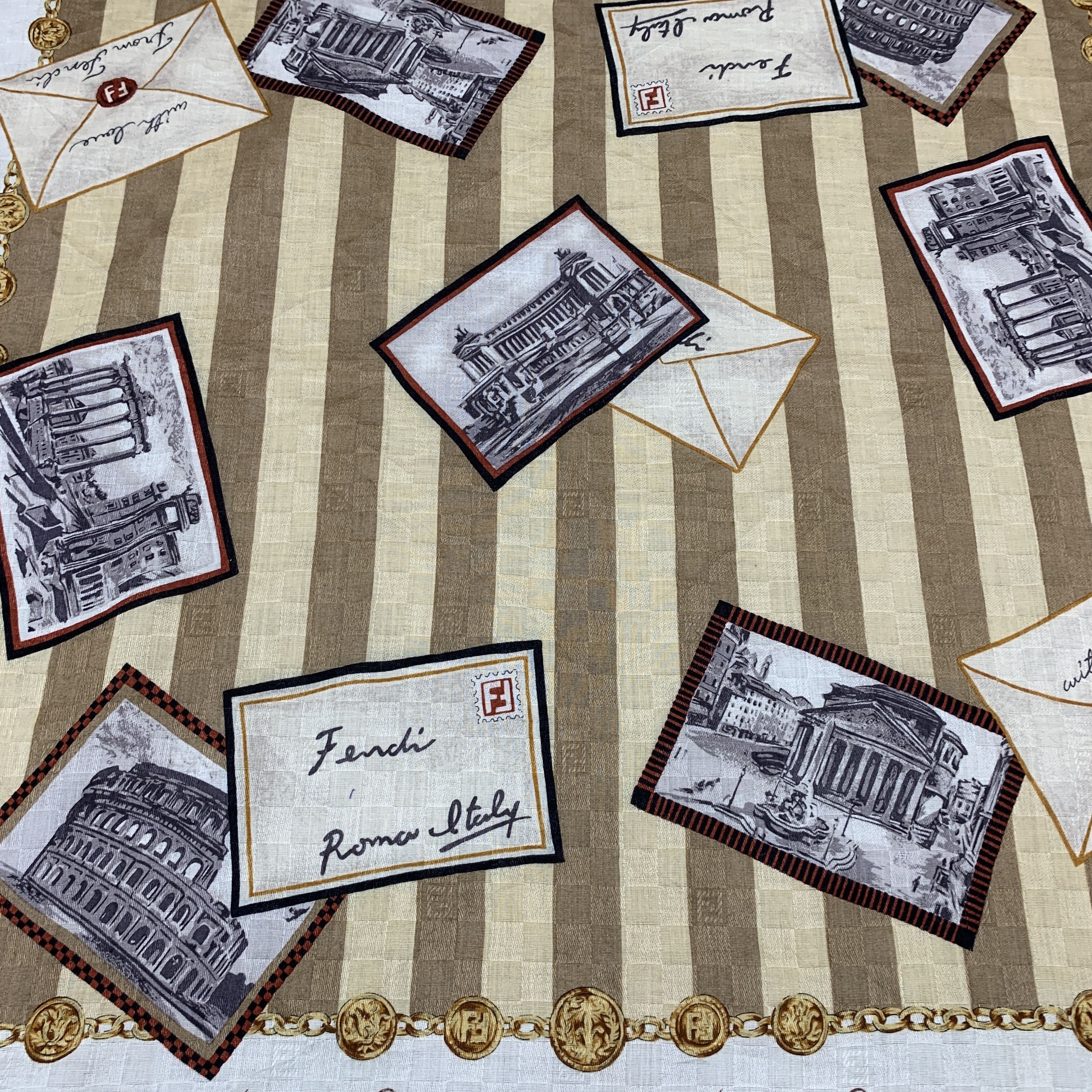 Fendi × Vintage Vintage Fendi Neckerchief/ Handkerchief - HKA938 Size ONE SIZE - 7 Thumbnail