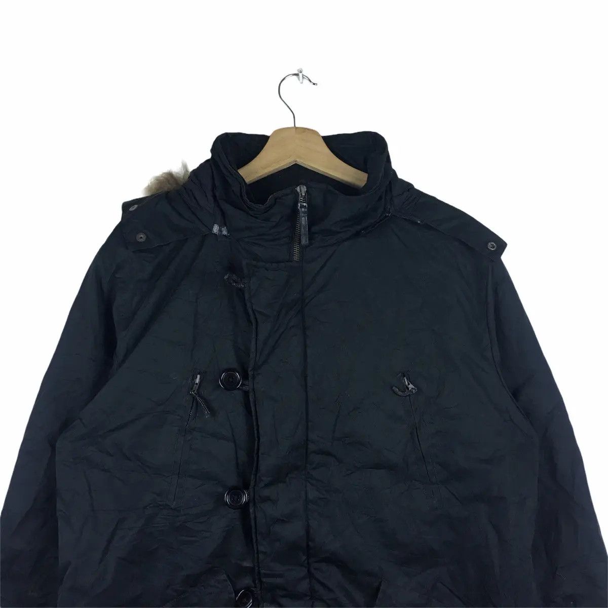 SHIPS Vtg SHIPS JAPAN DESIGNER Jacket Parka Trench Sweater Size US L / EU 52-54 / 3 - 2 Thumbnail