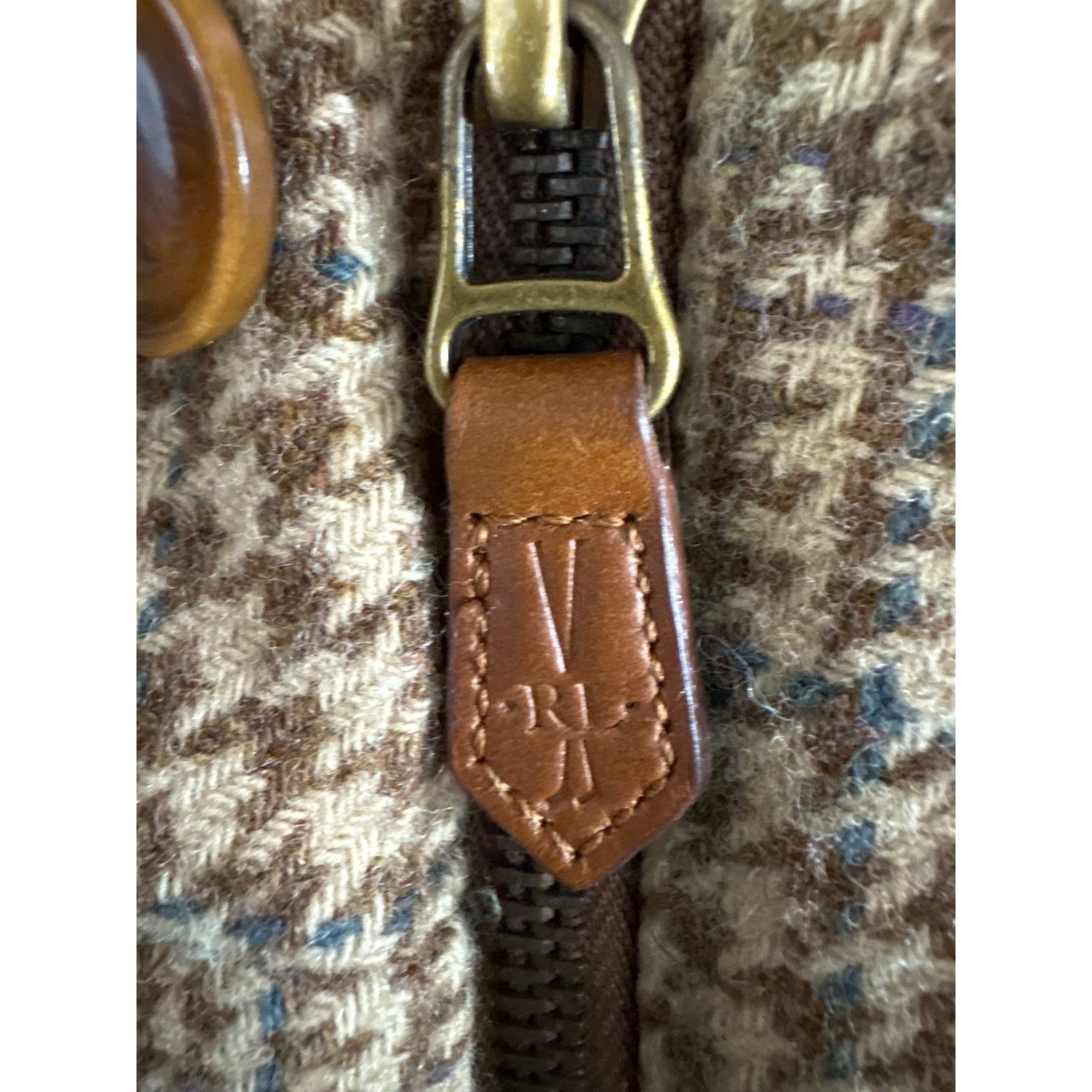 Ralph Lauren Polo Golf Ralph Lauren Houndstooth Tweed Wool down trim leat Size US M / EU 48-50 / 2 - 7 Thumbnail