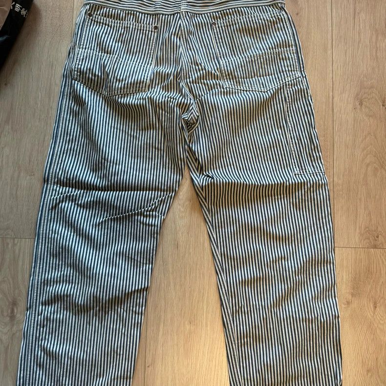 Freewheelers FREEWHEELERS Workwear trousers, striped, non-down, Avatar, Size US 34 / EU 50 - 3 Thumbnail