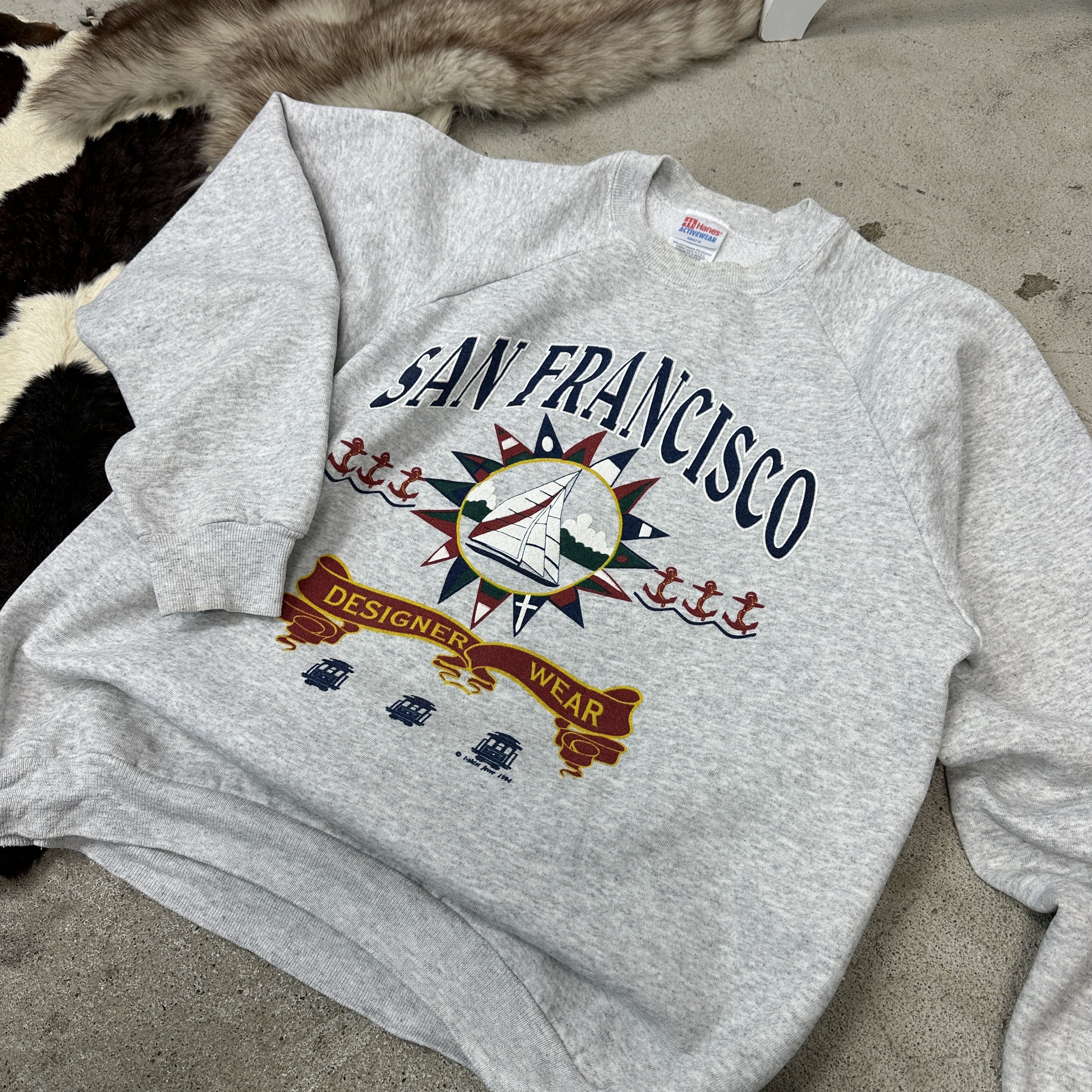 Vintage Vintage Streetwear Oversize San Francisco Sweatshirt 90s Size US L / EU 52-54 / 3 - 2 Thumbnail