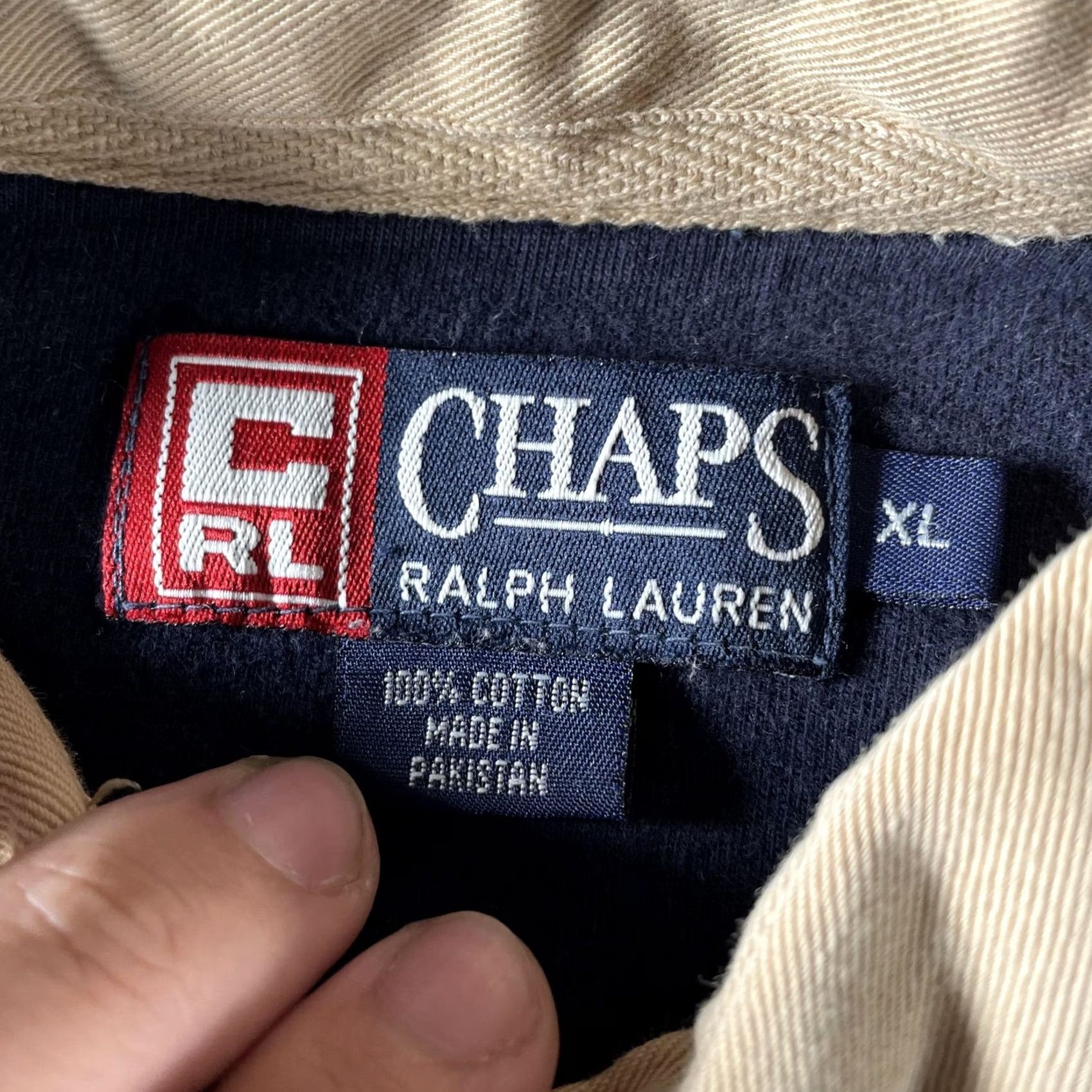 Chaps Chaps Ralph Lauren Polo Shirt Mens XL Multicolor Colorblock Rugby Crest Logo Shirt Size US XL / EU 56 / 4 - 3 Thumbnail