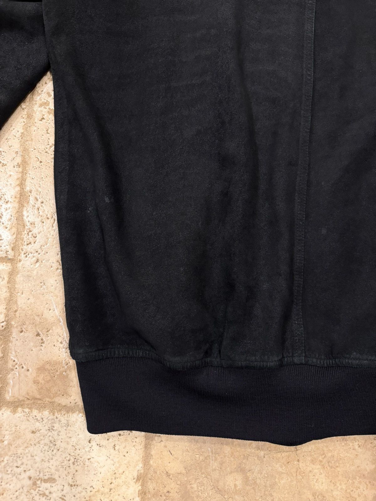 Rick Owens Rick Owens Flight Blistered Lamb Leather Black Bomber Jacket Size US XL / EU 56 / 4 - 10 Thumbnail
