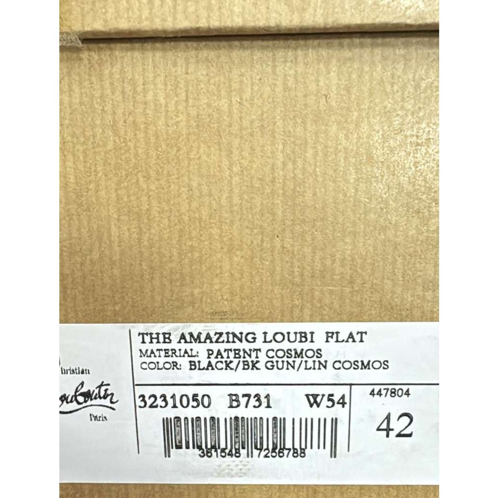 Christian Louboutin o1rshd1 The Amazing Loubi Flat Shoes in Black/BK Gun/ Size US 9 / EU 42 - 18 Thumbnail
