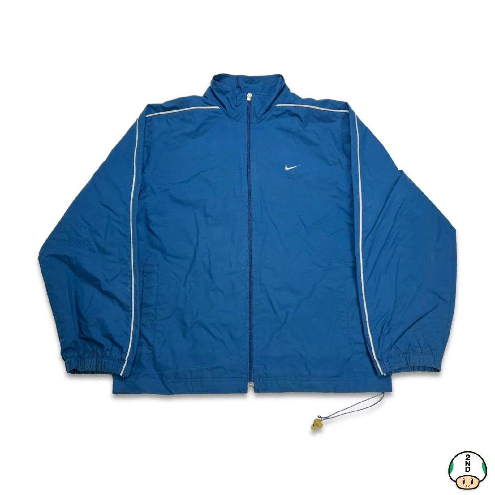 Nike × Vintage Nike Sportswear Jacket Large Swoosh Zip Windbreaker Bomber Size US L / EU 52-54 / 3 - 1 Thumbnail
