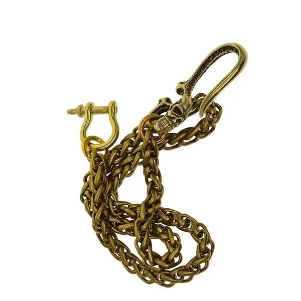 Other Shizuku x Hori Skull Head + 6mm wheat snake Pant chain Size ONE SIZE - 6 Thumbnail