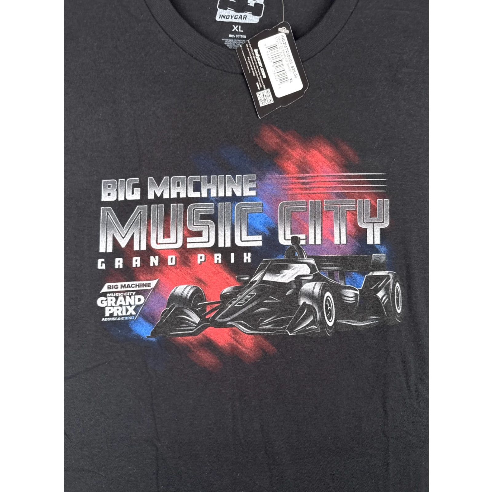 Vintage Legends Global Merchandise 2023 Nashville Grand Prix Shirt Men XL Black Short Sleeve Crew Indycar Size US XL / EU 56 / 4 - 6 Thumbnail