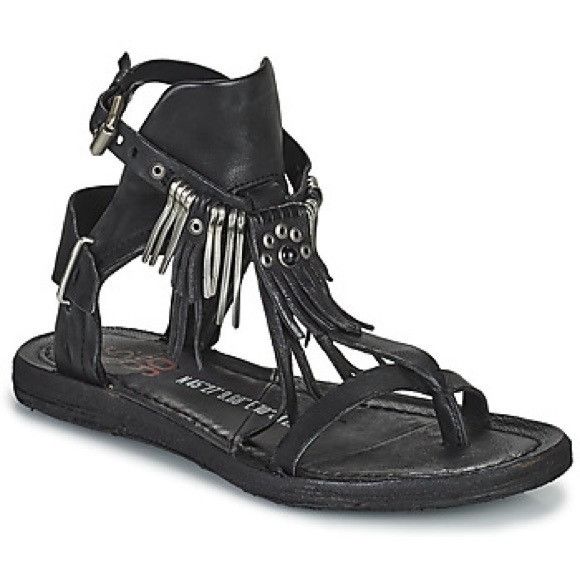 image of Airsteps Airstep / A.s.98 Ramos Sandal Black/gold 40, Women's
