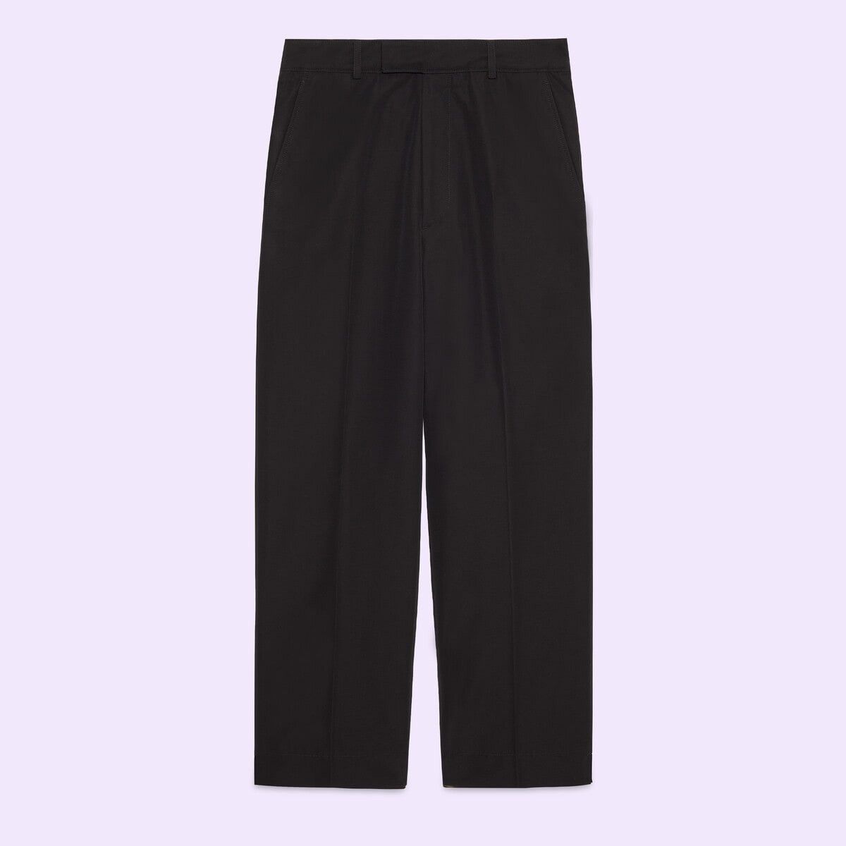 o1mt1gz0725 Cotton Poplin Cropped Pant in Black