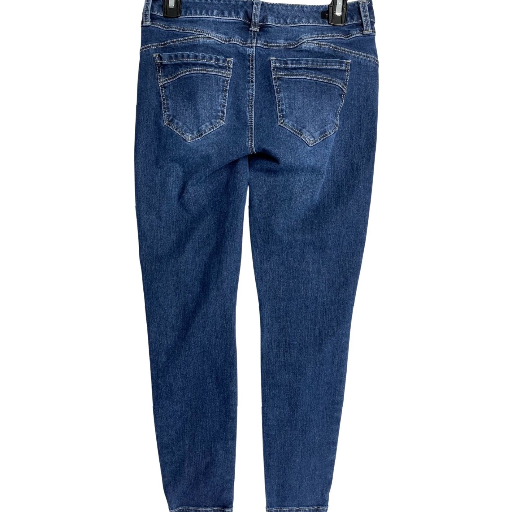 Vintage Liverpool Jeans Women Size 4 Skinny Low Rise Denim 5-Pocket Cotton Blend Blue Size 27" / US 4 / IT 40 - 2 Thumbnail