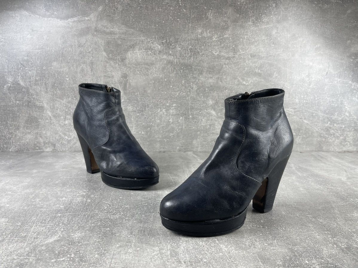 Fiorentini + Baker Fiorentini + Baker Platform Leather Ankle Boots Black Size US 7 / IT 37 - 4 Thumbnail