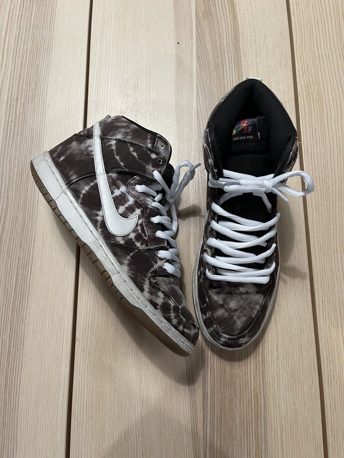 Nike Dunk High SB “Tie Dye”‎ Premium Shoes 313171-023 Size 10 Nike SB Dunk High Premium Tie Dye Rare | Mercari main image 4
