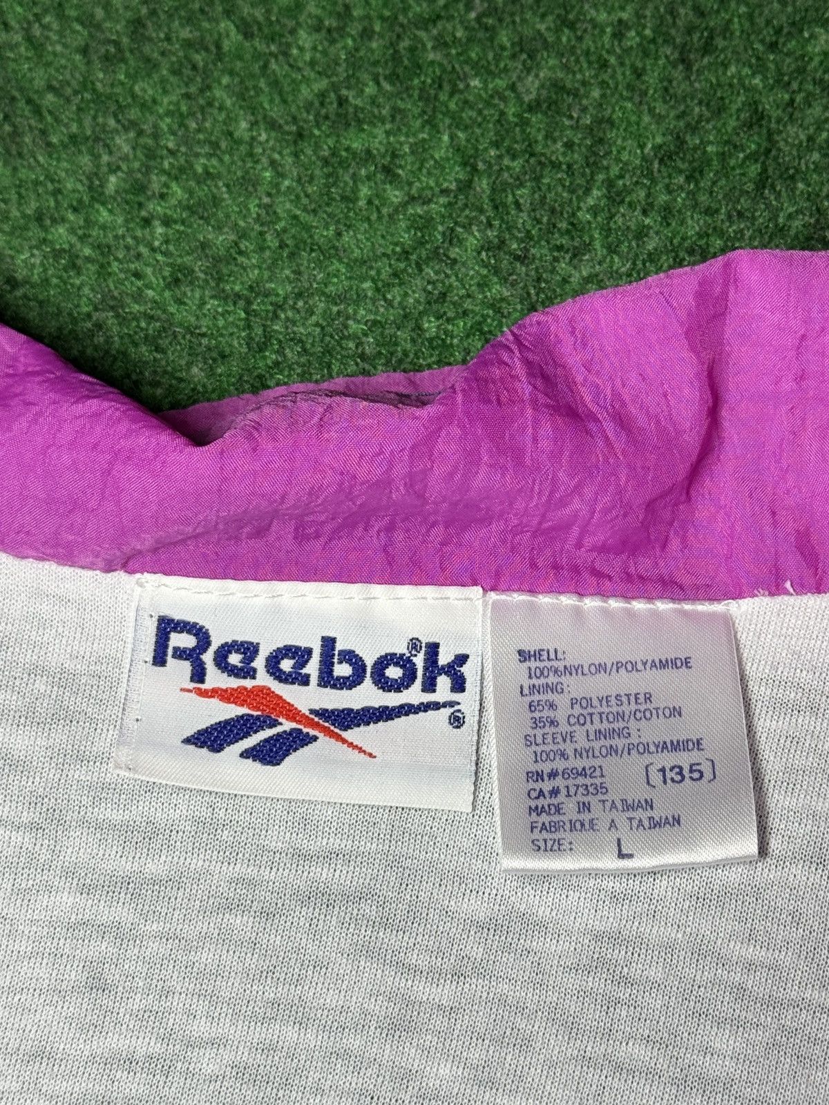 Reebok Reebok Retro Vintage Windbreaker Large 24x31 90s Jacket Size L / US 10 / IT 46 - 3 Thumbnail