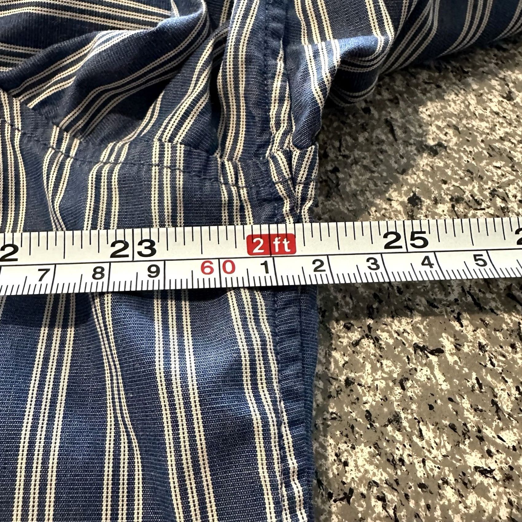 Banana Republic Banana Republic Shirt Men XL Slim Fit Blue Striped Western Collared Snap Button-Up LS Size US XL / EU 56 / 4 - 4 Thumbnail