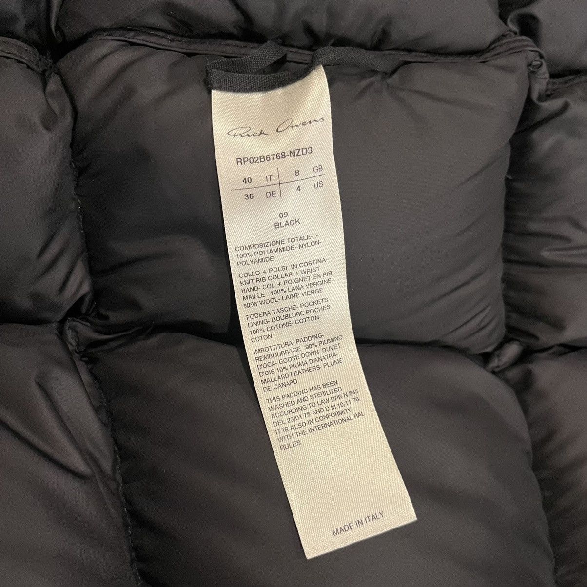 Rick Owens $2725 Rick Owens Strobe Down Puffer Bomber Jacket Size US S / EU 44-46 / 1 - 9 Thumbnail