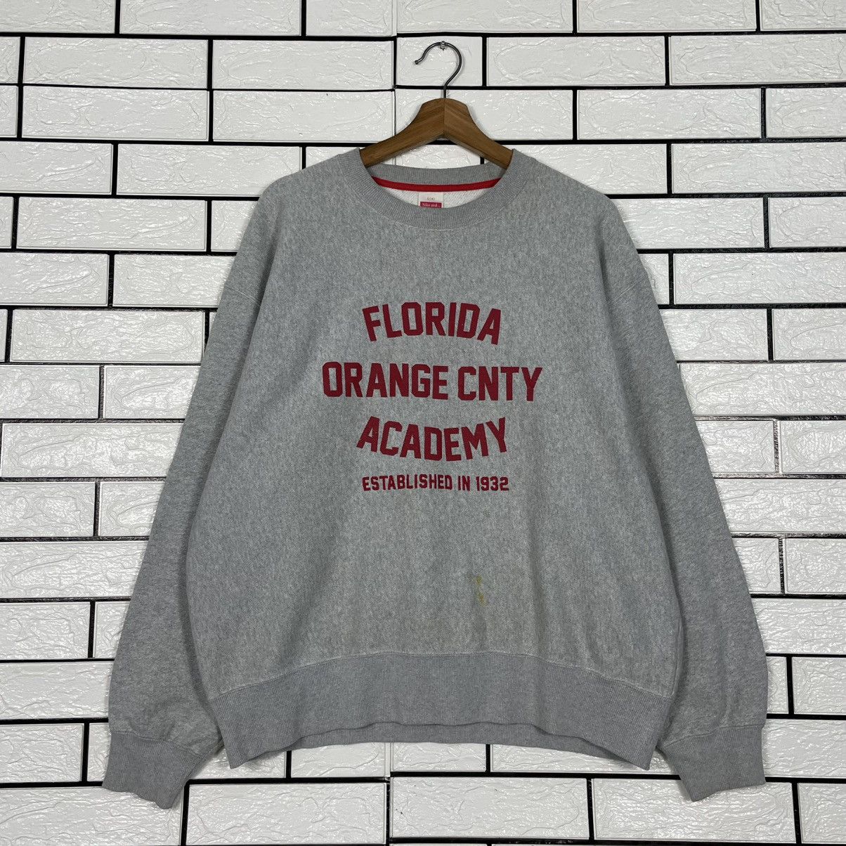 Japanese Brand Florida Orange CNTY Academy Sweatshirt Size US L / EU 52-54 / 3 - 1 Thumbnail