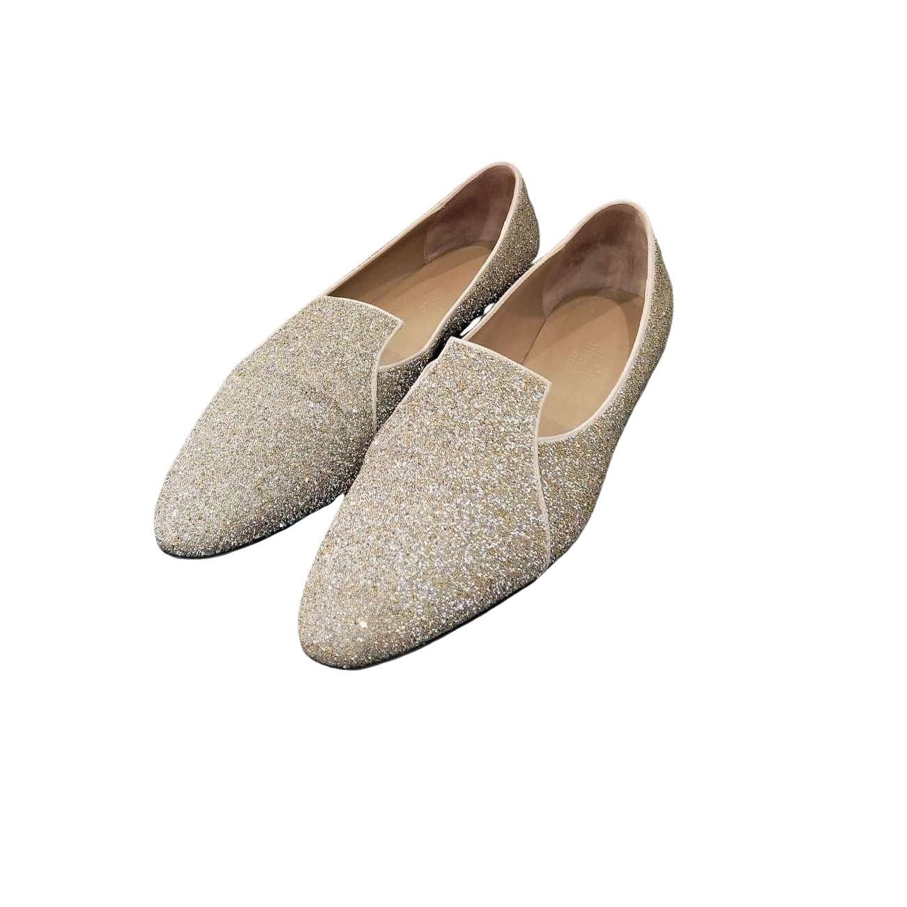 Hermes Hermès Glitter Pointed Toe Flats Size 36.5 Size US 6.5 / IT 36.5 - 1 Thumbnail