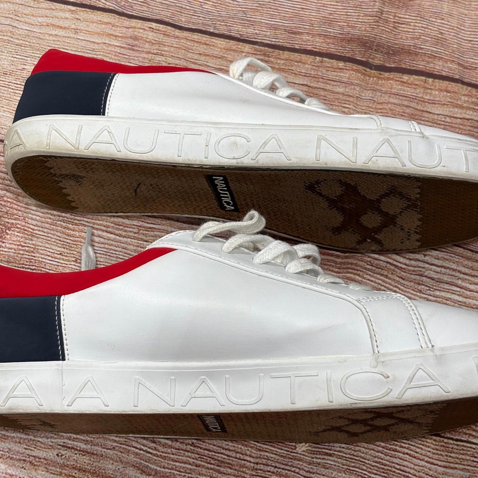 Nautica Nautica White and Red Casual Sneakers Womens Size 10 Size US 10 / IT 40 - 8 Thumbnail