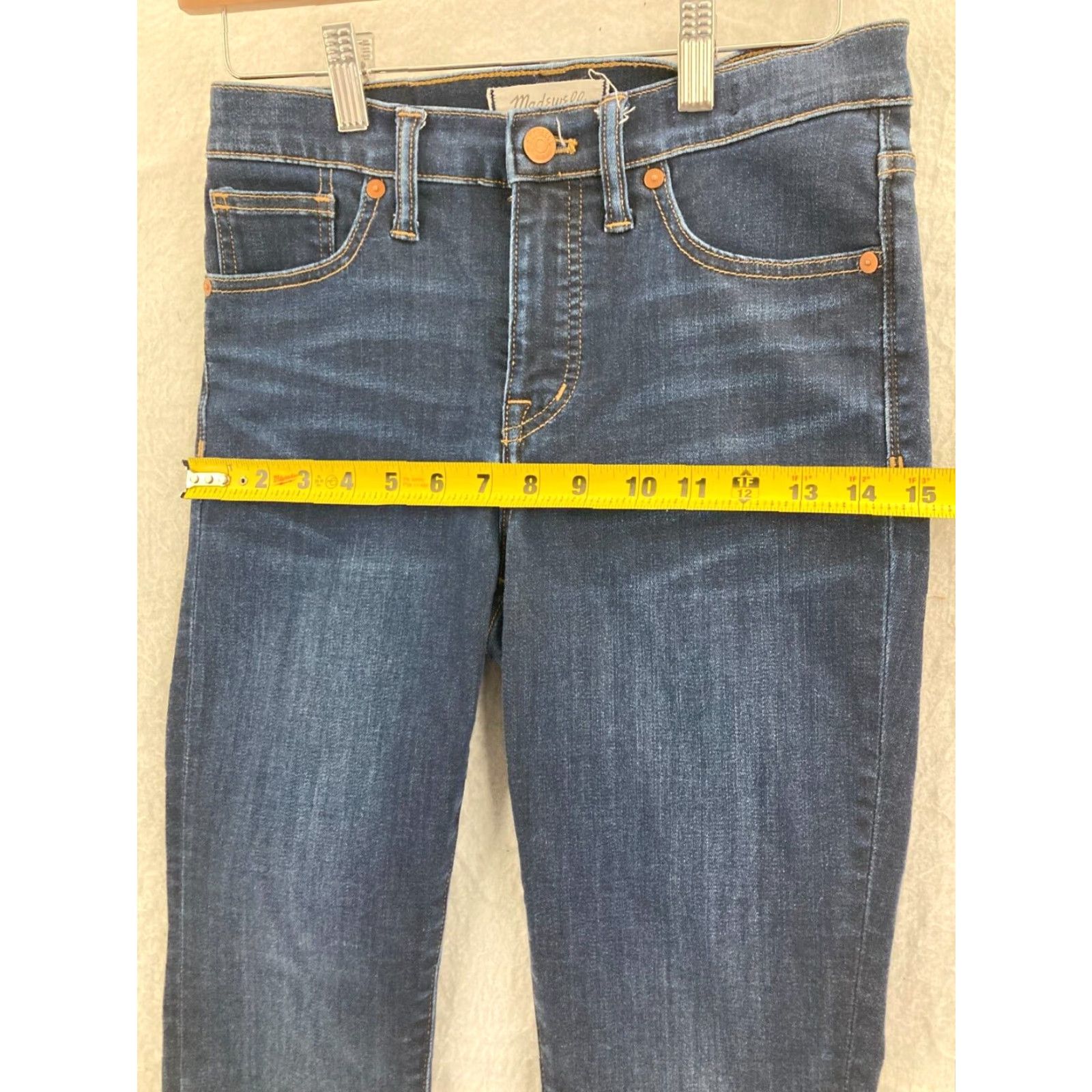 Madewell Madewell Womens High Rise Skinny Jeans Blue Cotton Blend Size 26 Size 26" / US 2 / IT 38 - 3 Thumbnail
