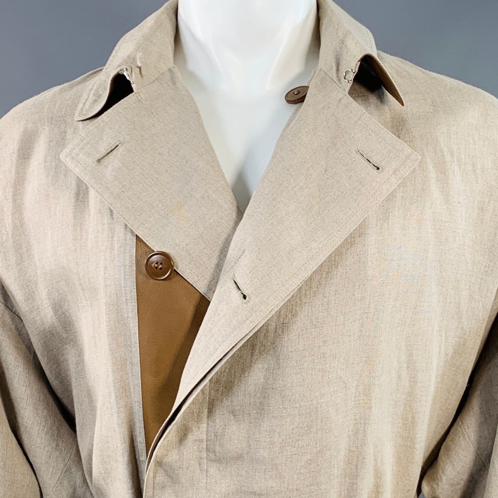 Dior DIOR HOMME by KRIS VAN ASSCHE Beige Trenchcoat Size US S / EU 44-46 / 1 - 2 Thumbnail