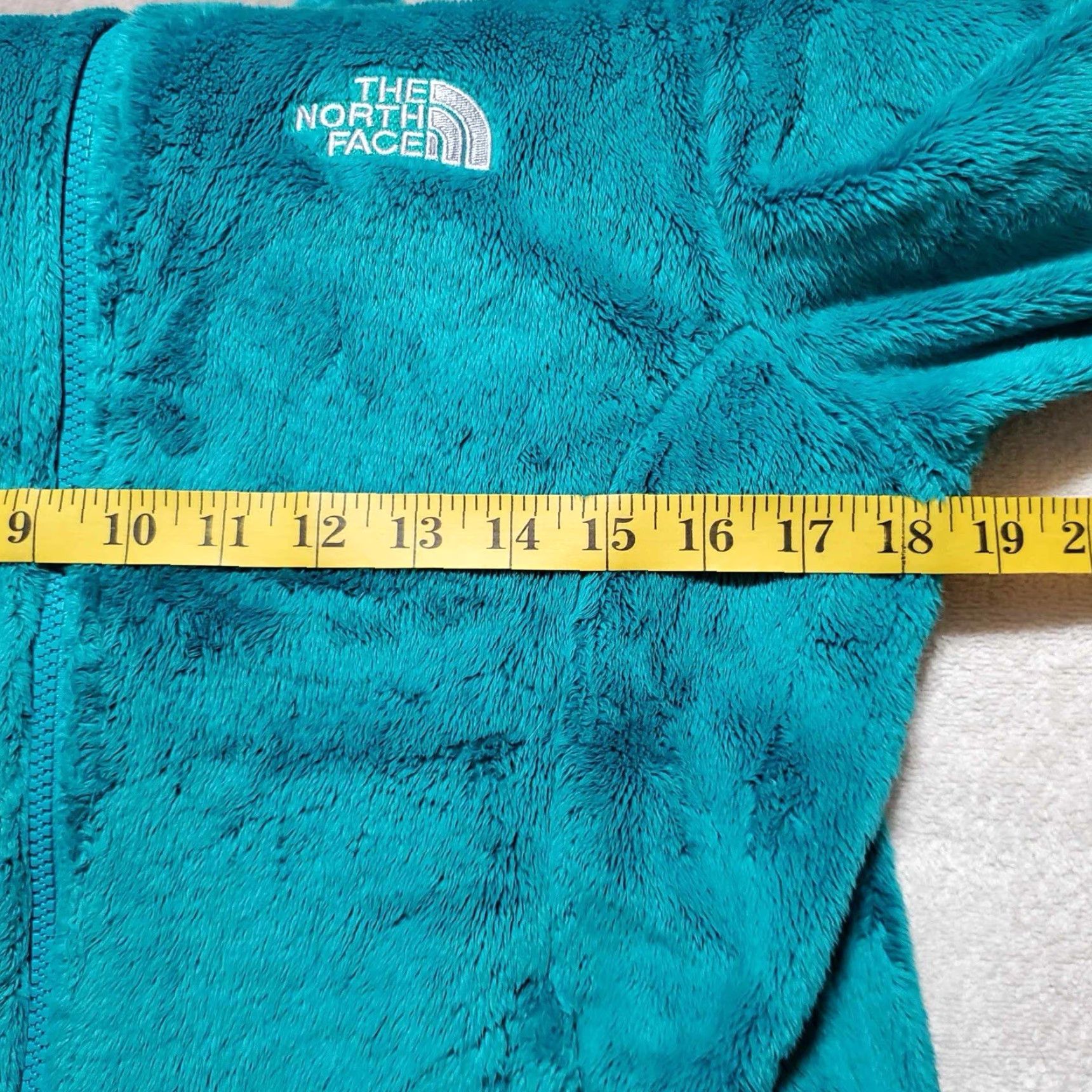 The North Face North Face Jacket Womens Small Teal Green Fuzzy Fleece Full Zip Mock Neck S Size S / US 4 / IT 40 - 5 Thumbnail
