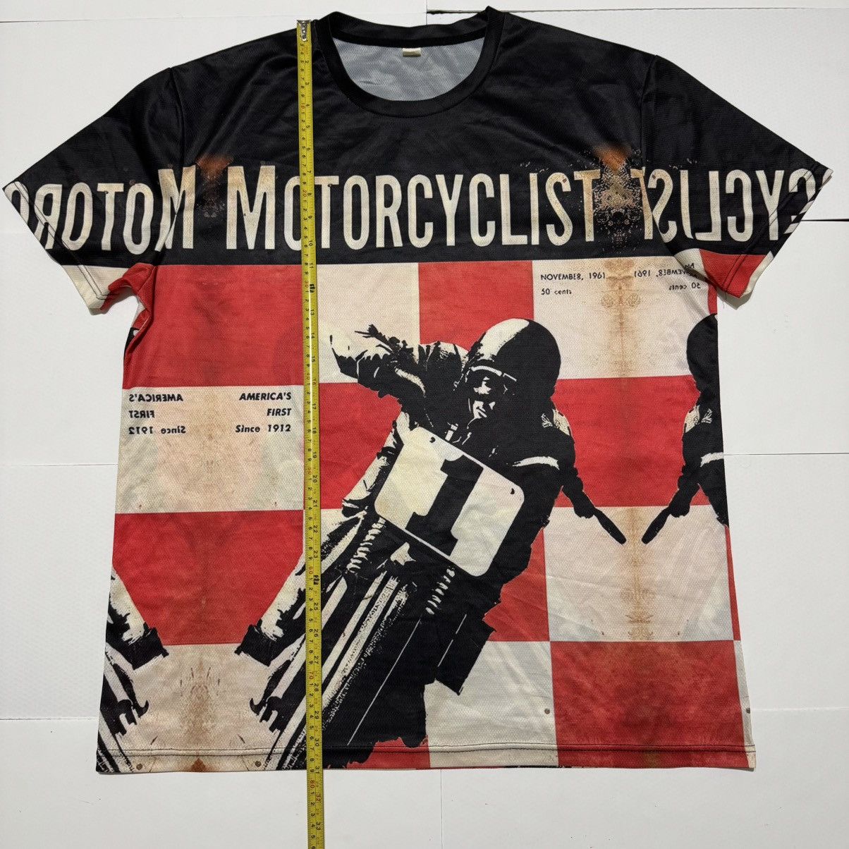 Vintage Vintage Motorcycle Biker Print Men’s T-Shirt Street Retro Size US XXL / EU 58 / 5 - 2 Thumbnail