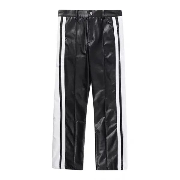VIBE Retro high street pu leather hip hop slim pants Size US 30 / EU 46 - 4 Thumbnail