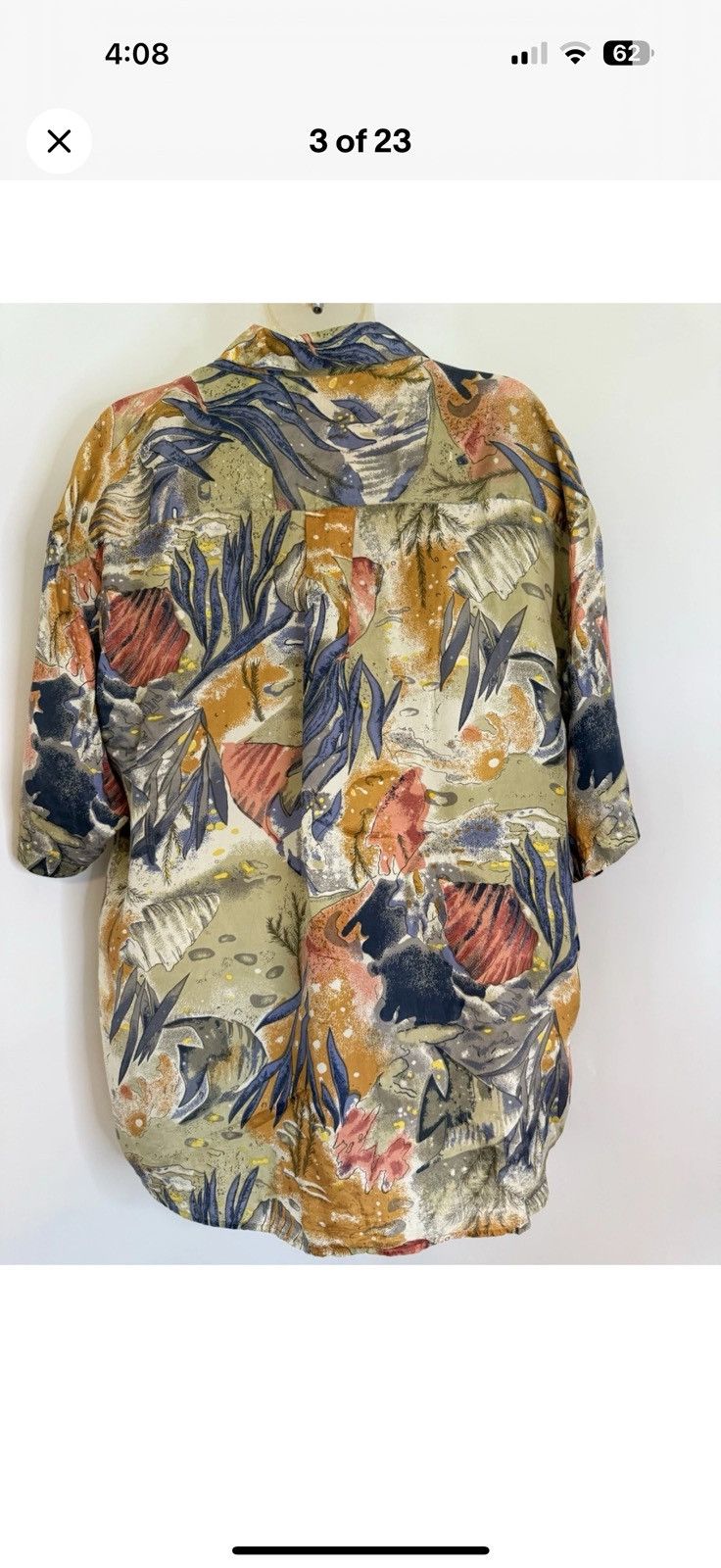 Other Summa Silk Tropical Fish Shirt XL Short Sleeve Hawaiian Size US XL / EU 56 / 4 - 3 Thumbnail