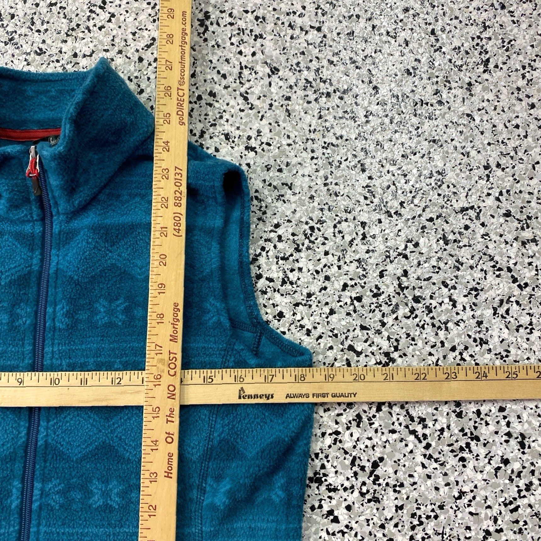 Vintage Woolrich Womens Vest Blue Print Fleece Full Zip Pockets Size S - Regular Fit, Sleeveless, Short Jacket, Outdoor, Polyester Size S / US 4 / IT 40 - 3 Thumbnail
