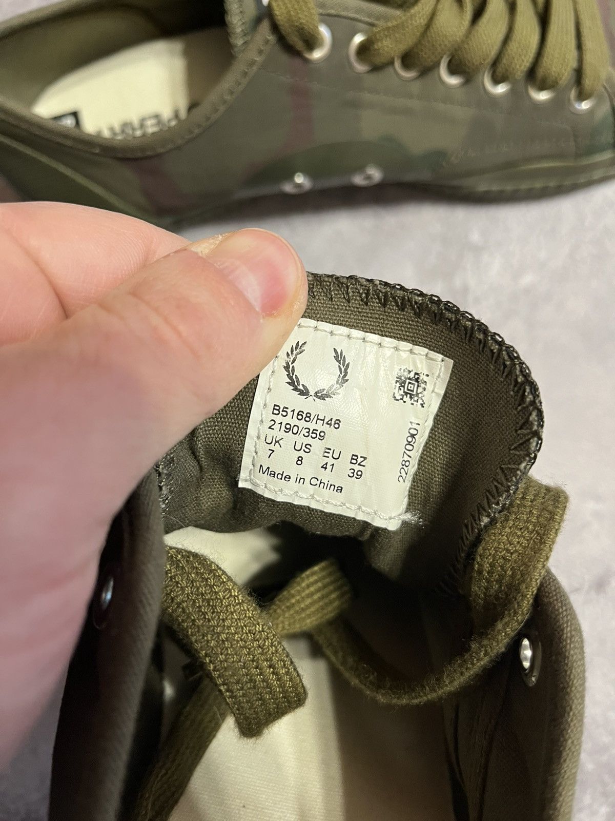 Fred Perry Fred Perry x Arktis limited edition Camo low trainers Size US 8 / EU 41 - 10 Thumbnail