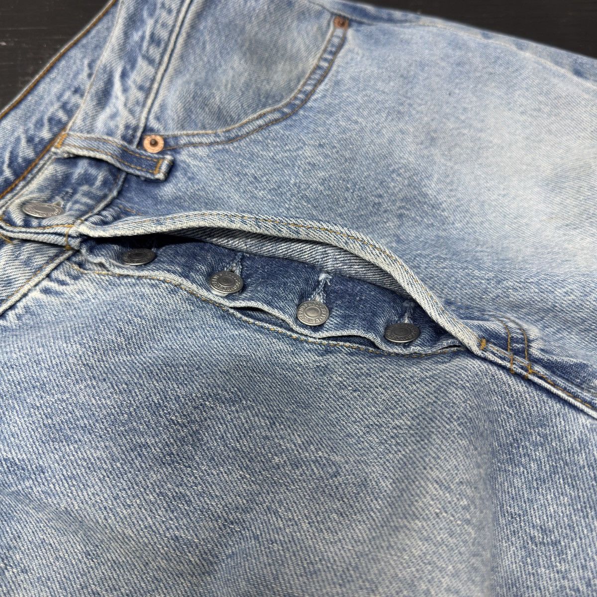 Levi's 90s Levi's 501 Faded Distressed Jeans USA ERD Grunge Chrome Size US 32 / EU 48 - 11 Thumbnail
