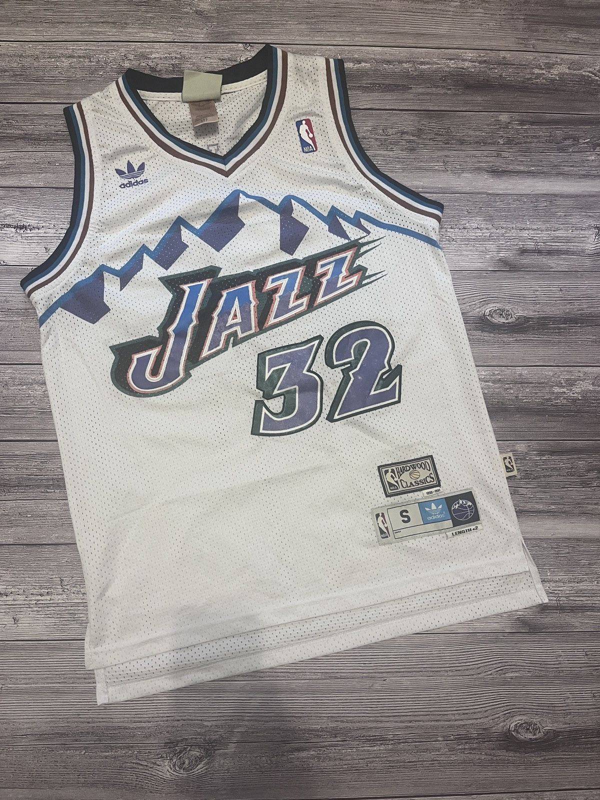 Adidas Adidas Hardwood Classics Utah Jazz Karl Malone #32 Jersey Size US S / EU 44-46 / 1 - 1 Thumbnail