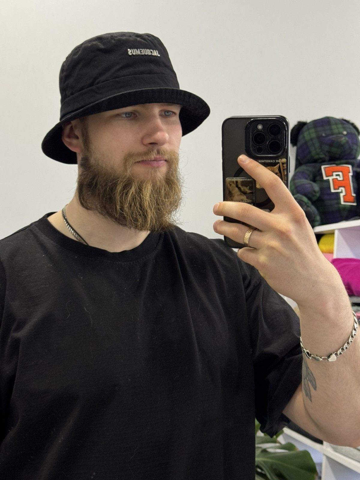 Jacquemus Jacquemus black bucket hat size 58(one size) Size ONE SIZE - 6 Thumbnail