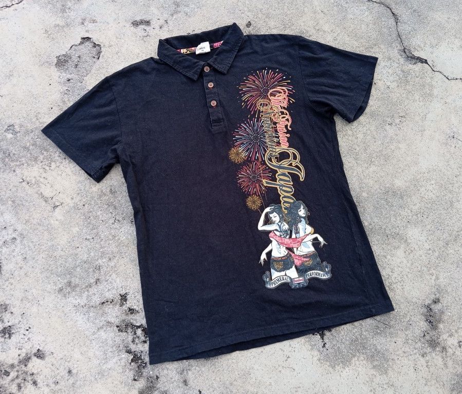 Japanese Brand Polo Waifu Yakuza Girls 😍 Art Japan Sukajan 🎌 Size US M / EU 48-50 / 2 - 3 Thumbnail